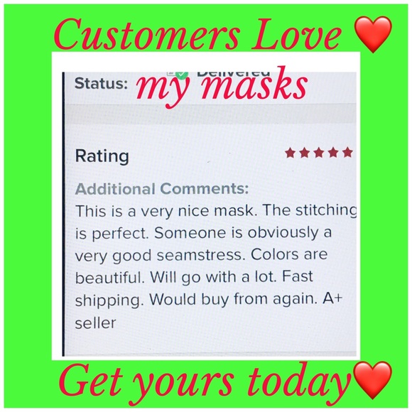 FACE MASK 💯 % COTTON YELLOW AQUA PINK BACKGROUND - Picture 11 of 13